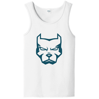 Load image into Gallery viewer, Designs by MyUtopia Shout Out:Pitbull Face Unisex Tank Top,White / S,Tank Tops
