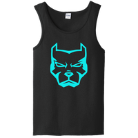 Load image into Gallery viewer, Designs by MyUtopia Shout Out:Pitbull Face Unisex Tank Top,Black / S,Tank Tops
