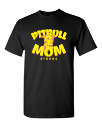 Load image into Gallery viewer, Designs by MyUtopia Shout Out:Pitbull Mom Adult Unisex T-Shirt,Black / S,Adult Unisex T-Shirt

