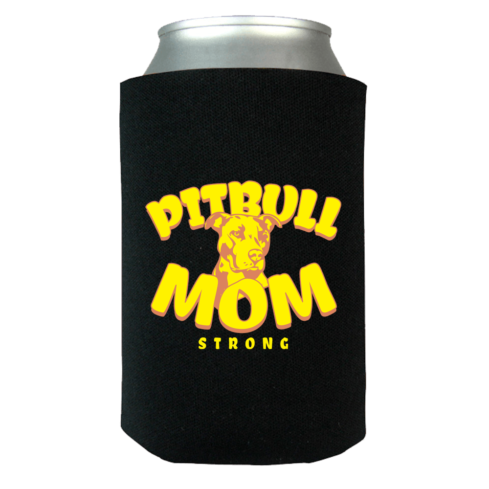 Designs by MyUtopia Shout Out:Pitbull Mom Can Wrap,Black / OS,Can Wrap