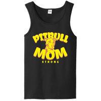 Load image into Gallery viewer, Designs by MyUtopia Shout Out:Pitbull Mom Ladies Tank Top,Black / S,Tank Tops
