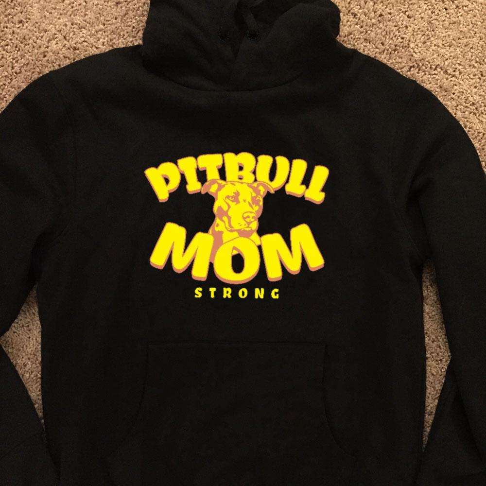 Designs by MyUtopia Shout Out:Pitbull Mom Pullover Hoodie