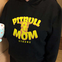Load image into Gallery viewer, Designs by MyUtopia Shout Out:Pitbull Mom Pullover Hoodie
