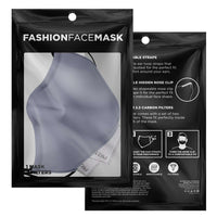 Load image into Gallery viewer, Designs by MyUtopia Shout Out:Plain Light Grey Fitted Face Mask W. Adjustable Ear Loops

