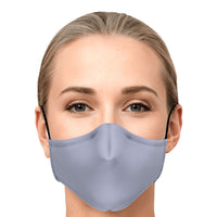 Load image into Gallery viewer, Designs by MyUtopia Shout Out:Plain Light Grey Fitted Face Mask W. Adjustable Ear Loops
