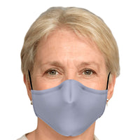 Load image into Gallery viewer, Designs by MyUtopia Shout Out:Plain Light Grey Fitted Face Mask W. Adjustable Ear Loops
