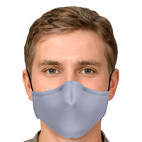 Load image into Gallery viewer, Designs by MyUtopia Shout Out:Plain Light Grey Fitted Face Mask W. Adjustable Ear Loops
