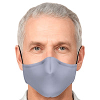 Load image into Gallery viewer, Designs by MyUtopia Shout Out:Plain Light Grey Fitted Face Mask W. Adjustable Ear Loops

