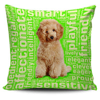 Load image into Gallery viewer, Designs by MyUtopia Shout Out:Playful Poodle Pillowcases,Green,Pillowcases
