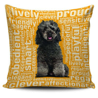 Load image into Gallery viewer, Designs by MyUtopia Shout Out:Playful Poodle Pillowcases,Gold,Pillowcases
