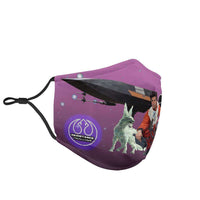 Load image into Gallery viewer, Designs by MyUtopia Shout Out:Poe and Crystal Fox Fabric Face Mask with Filter Pocket
