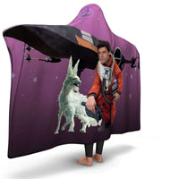 Load image into Gallery viewer, Designs by MyUtopia Shout Out:Poe and Crystal Fox Hooded Blanket
