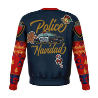 Load image into Gallery viewer, Designs by MyUtopia Shout Out:Police Navidad - Funny Christmas Fleece Lined Fashion Sweatshirt
