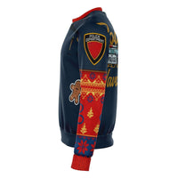 Load image into Gallery viewer, Designs by MyUtopia Shout Out:Police Navidad - Funny Christmas Fleece Lined Fashion Sweatshirt
