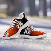 Load image into Gallery viewer, Designs by MyUtopia Shout Out:Porgs Playing with BB-8 Running Shoes - White,Kid&#39;s / 11 CHILD (EU28) / Orange/Black/White,Running Shoes
