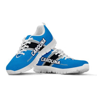 Load image into Gallery viewer, Designs by MyUtopia Shout Out:#PoundOn Carolina Fan Running Shoes,Kid&#39;s / 11 CHILD (EU28) / Blue/Black,Running Shoes
