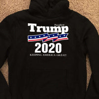 Load image into Gallery viewer, Designs by MyUtopia Shout Out:President Trump 2020 Keeping America Great Core Fleece Pullover Hoodie
