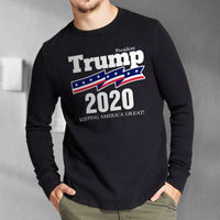 Load image into Gallery viewer, Designs by MyUtopia Shout Out:President Trump 2020 Long Sleeve Ultra Cotton T-Shirt
