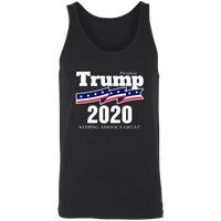 Load image into Gallery viewer, Designs by MyUtopia Shout Out:President Trump 2020 Unisex Tank,X-Small / Black,Tank Tops
