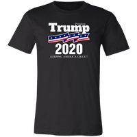 Load image into Gallery viewer, Designs by MyUtopia Shout Out:President Trump for 2020 Unisex Jersey Short-Sleeve T-Shirt,X-Small / Black,T-Shirts
