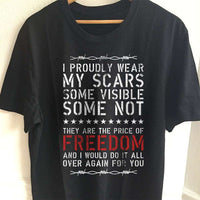 Load image into Gallery viewer, Designs by MyUtopia Shout Out:Price of Freedom Adult Unisex T-Shirt,S / Black,Adult Unisex T-Shirt
