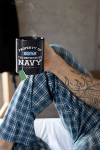 Load image into Gallery viewer, Designs by MyUtopia Shout Out:Property of  Hooyah US Navy Ceramic Coffee Mug
