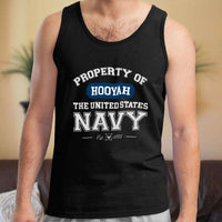 Load image into Gallery viewer, Designs by MyUtopia Shout Out:Property of  Hooyah US Navy Unisex Tank
