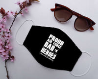 Load image into Gallery viewer, Designs by MyUtopia Shout Out:Proud Air Force Dad Adult Fabric Face Mask with Elastic Ear Loops
