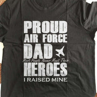 Load image into Gallery viewer, Designs by MyUtopia Shout Out:Proud Air Force Dad Adult Unisex T-Shirt
