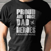 Load image into Gallery viewer, Designs by MyUtopia Shout Out:Proud Air Force Dad Adult Unisex T-Shirt
