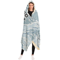 Load image into Gallery viewer, Designs by MyUtopia Shout Out:Proud Air Force Mom, I Raised My Hero Sherpa Hooded Blanket
