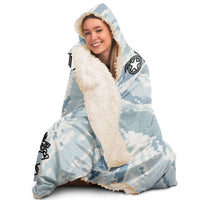 Load image into Gallery viewer, Designs by MyUtopia Shout Out:Proud Air Force Mom, I Raised My Hero Sherpa Hooded Blanket
