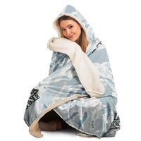 Load image into Gallery viewer, Designs by MyUtopia Shout Out:Proud Air Force Mom, I Raised My Hero Sherpa Hooded Blanket
