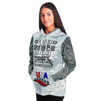 Load image into Gallery viewer, Designs by MyUtopia Shout Out:Proud Air Force Mom, I Raised My Hero USA Premium Pullover Fashion Hoodie
