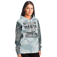 Load image into Gallery viewer, Designs by MyUtopia Shout Out:Proud Air Force Wife, I Married My Hero Premium Pullover Hoodie Gray Camo
