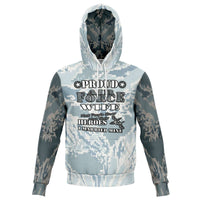 Load image into Gallery viewer, Designs by MyUtopia Shout Out:Proud Air Force Wife, I Married My Hero Premium Pullover Hoodie Gray Camo
