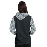 Load image into Gallery viewer, Designs by MyUtopia Shout Out:Proud Air Force Wife, I Married My Hero Premium Pullover Hoodie Gray
