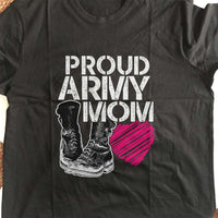 Load image into Gallery viewer, Designs by MyUtopia Shout Out:Proud Army Mom Adult Unisex T-Shirt
