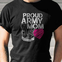 Load image into Gallery viewer, Designs by MyUtopia Shout Out:Proud Army Mom Adult Unisex T-Shirt
