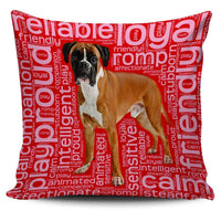 Load image into Gallery viewer, Designs by MyUtopia Shout Out:Proud Boxer Word Cloud Pillowcases,Red,Pillowcases
