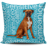 Load image into Gallery viewer, Designs by MyUtopia Shout Out:Proud Boxer Word Cloud Pillowcases,Blue,Pillowcases
