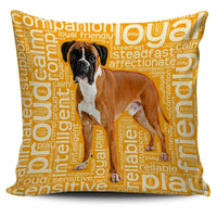 Load image into Gallery viewer, Designs by MyUtopia Shout Out:Proud Boxer Word Cloud Pillowcases,Gold,Pillowcases
