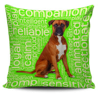 Load image into Gallery viewer, Designs by MyUtopia Shout Out:Proud Boxer Word Cloud Pillowcases,Green,Pillowcases
