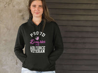 Load image into Gallery viewer, Designs by MyUtopia Shout Out:Proud Daughter of an Air Force Veteran Core Fleece Pullover Hoodie
