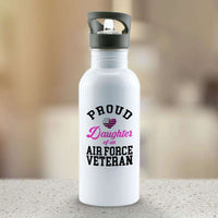 Load image into Gallery viewer, Designs by MyUtopia Shout Out:Proud Daughter of an Air Force Veteran Water Bottle
