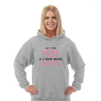 Load image into Gallery viewer, Designs by MyUtopia Shout Out:Proud Mom Personalized Adult Hoodie
