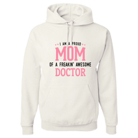 Load image into Gallery viewer, Designs by MyUtopia Shout Out:Proud Mom Personalized Adult Hoodie,White / S,Pullover Hoodie
