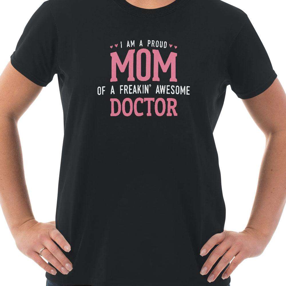 Designs by MyUtopia Shout Out:Proud Mom Personalized Adult Unisex T-Shirt