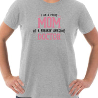 Load image into Gallery viewer, Designs by MyUtopia Shout Out:Proud Mom Personalized Adult Unisex T-Shirt
