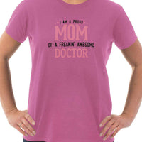 Load image into Gallery viewer, Designs by MyUtopia Shout Out:Proud Mom Personalized Adult Unisex T-Shirt
